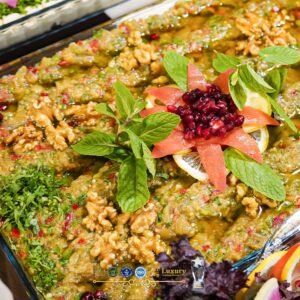 A plate of Babaganoush