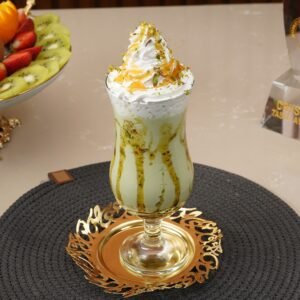 Avocado cocktail with honey and nuts